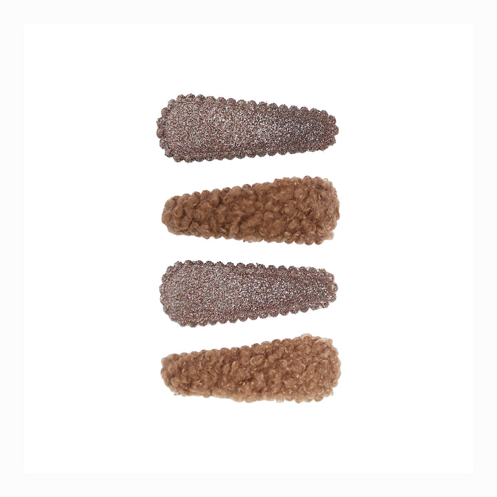 Teddy clasp set Josy | milk chocolate/brown sugar