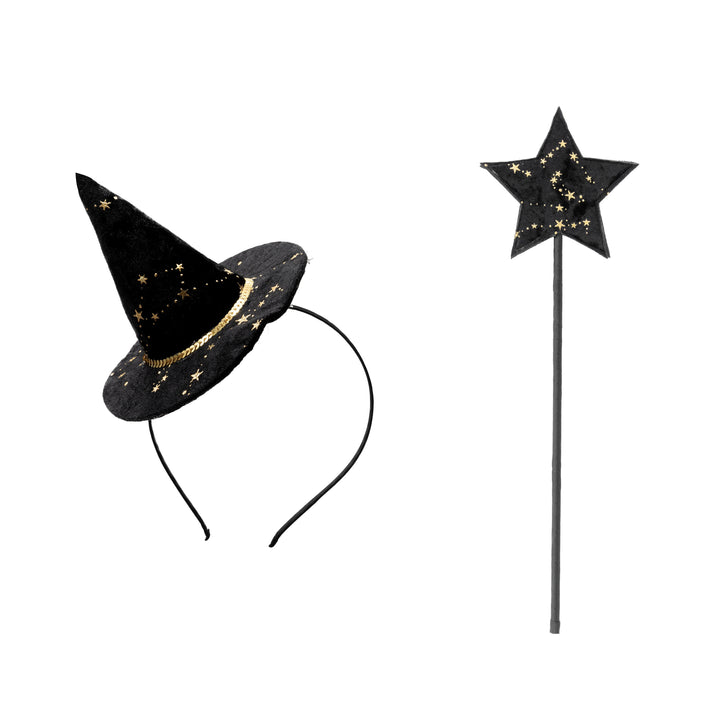 Glinde Witch Hat Magic Wand Set | Astro Black