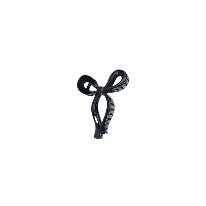 XL bow hair clip | Raven