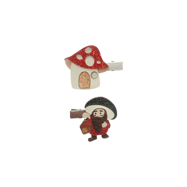 Pilzhaus und Zwerg Clip Set | Rust