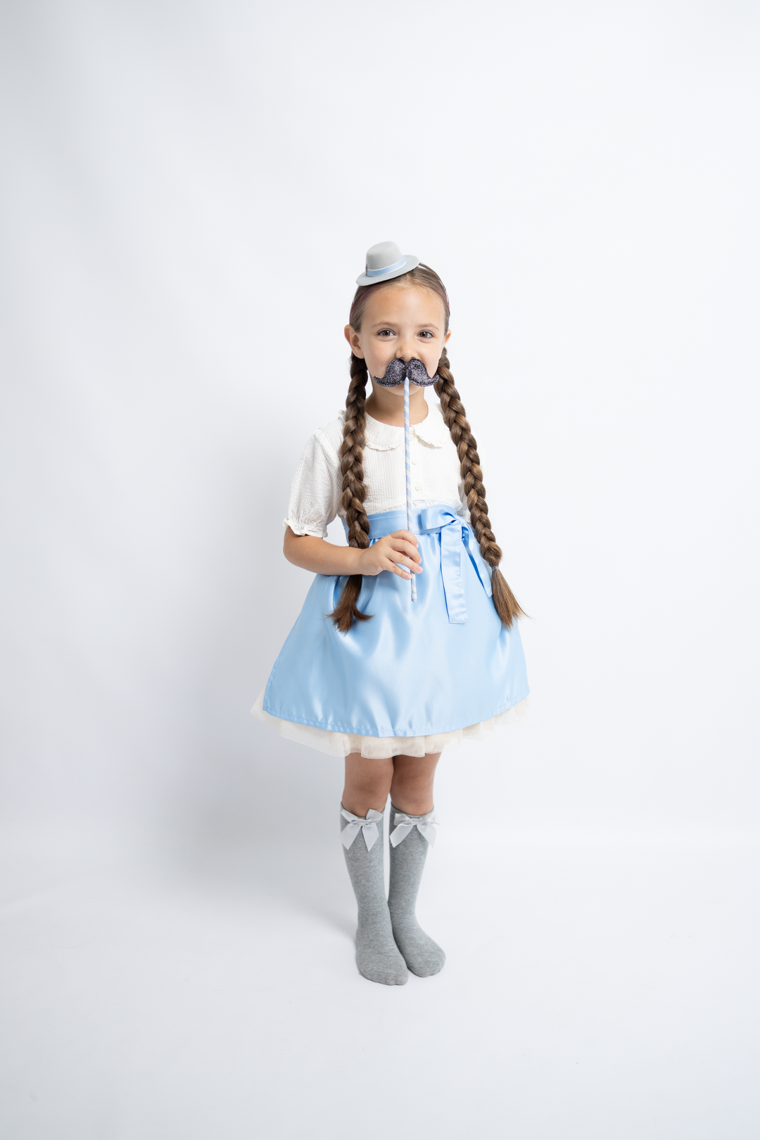 Magic wand moustache | bavarian blue