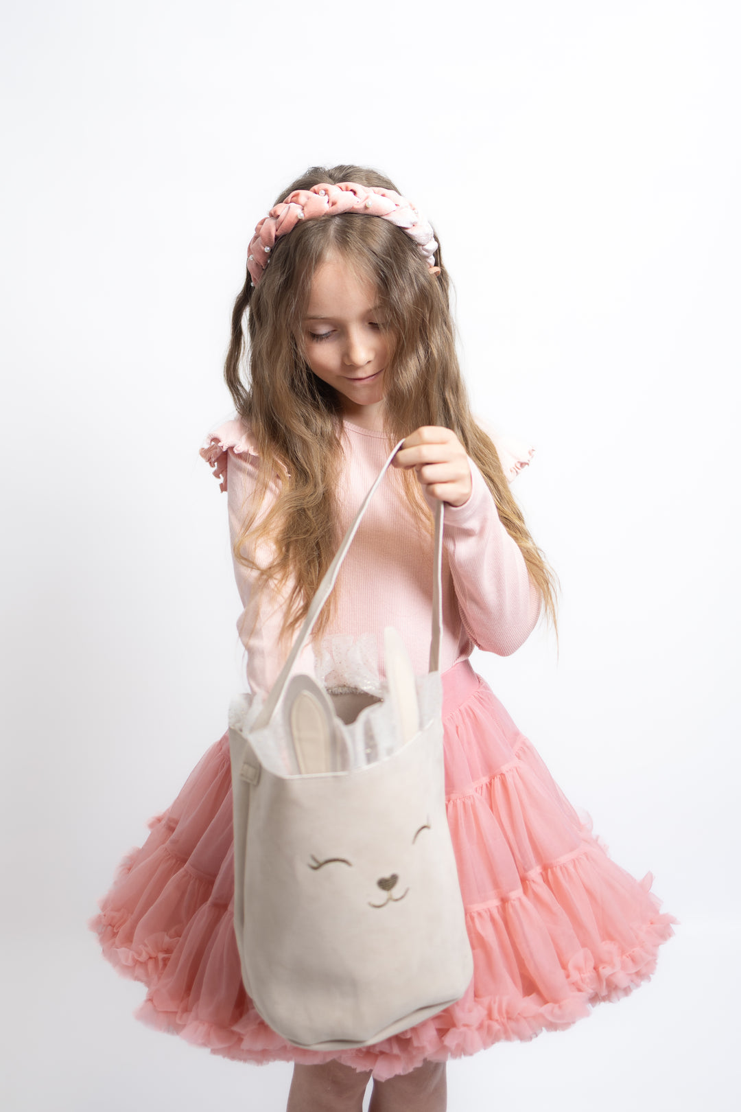 Easter basket bunny Lizzy | vanilla cream