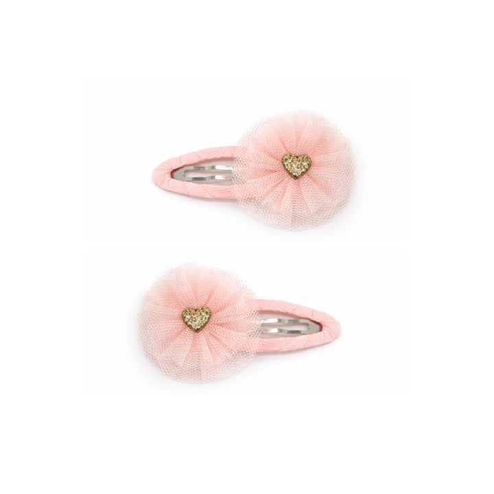 Hair clip set Solo Heart | poppy seed cake