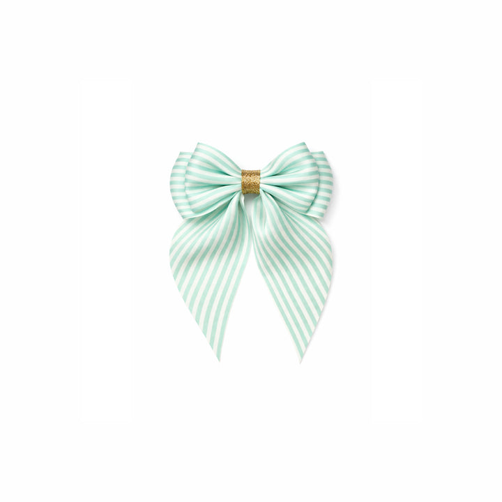 Große Schleifenspange Luna | Mint/Cream