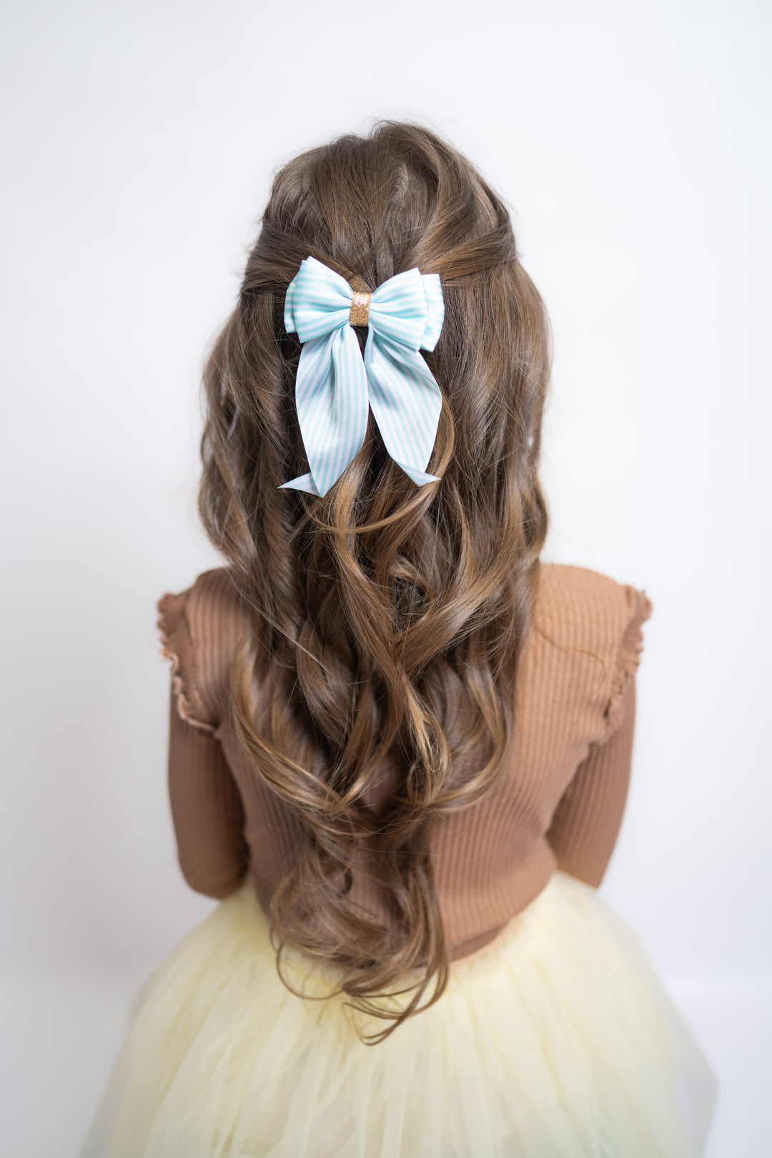 Große Schleifenspange Luna | Mint/Cream
