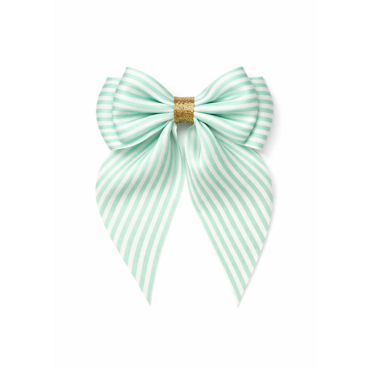 Große Schleifenspange Luna | Mint/Cream