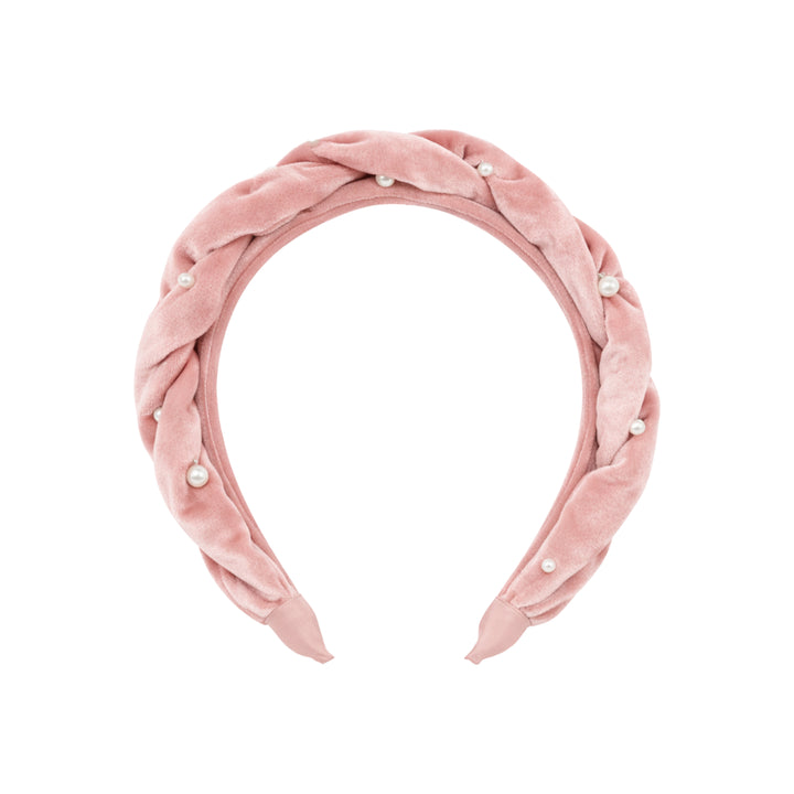 Samt Haarreif Twist  | Vintage Blush